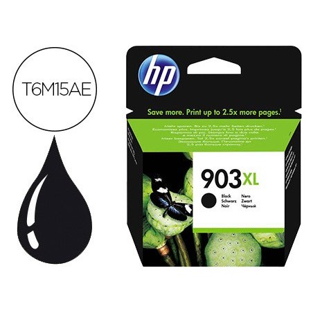 Ink-jet hp 903xl officejet 6960 / 6970 negro 825 paginas