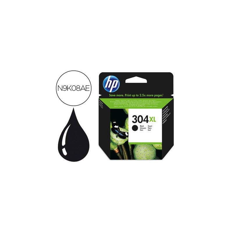 Ink-jet hp 304xl deskjet 3000 / 3720 / 3730 negro 300 paginas Ink-jet hp 304xl deskjet 3000 / 3720 / 3730 negro 300 paginas