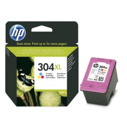 Ink-jet hp 304xl deskjet 3000 / 3720 / 3730 tricolor 300 paginas