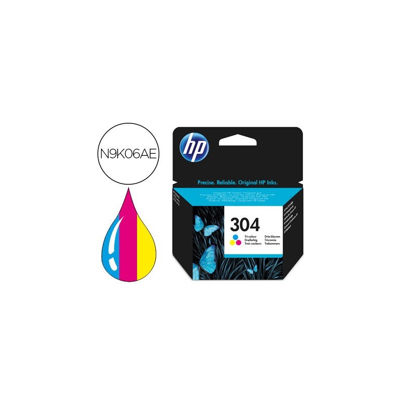 Ink-jet hp n.304 deskjet 3000 / 3720 / 3730 tricolor 100 paginas