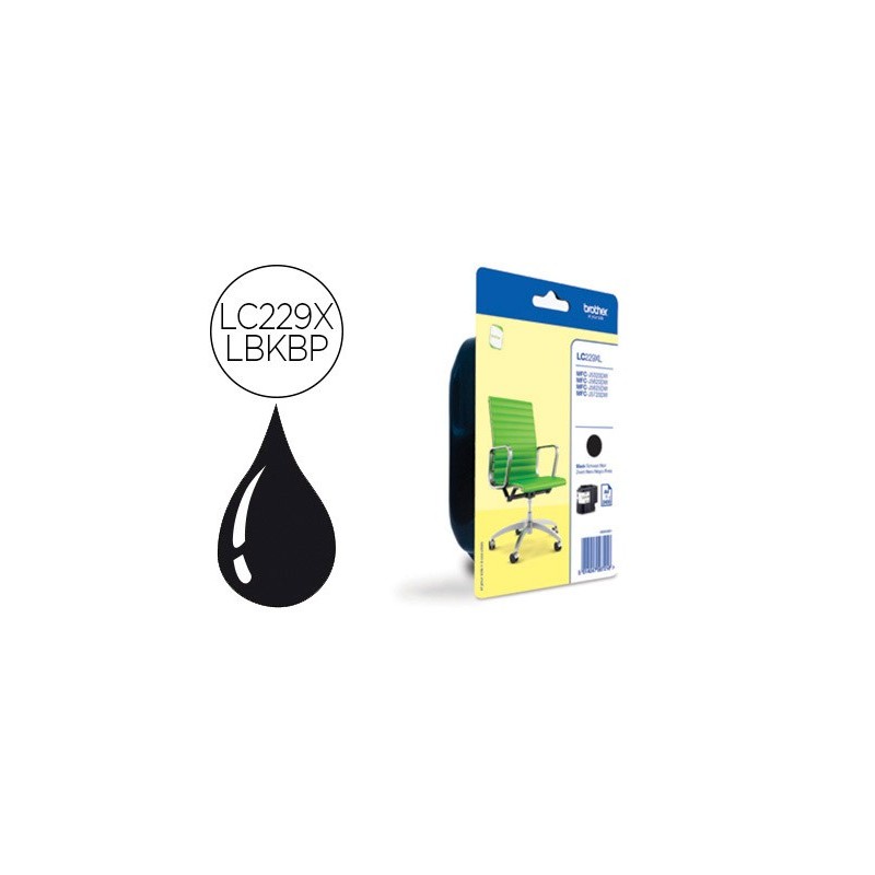 Ink-jet brother lc229xlbk mfc-j5320dw / 5620dw / 5625dw / 5720 dw negro 2400 pag