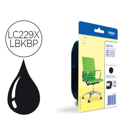 Ink-jet brother lc229xlbk mfc-j5320dw / 5620dw / 5625dw / 5720 dw negro 2400 pag