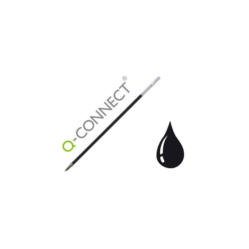 Recambio boligrafo extensible q-connect kf00233 negro