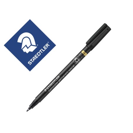 Rotulador staedtler lumocolor retroproyeccion punta de fibra permanente special 319-9 negro punta fina