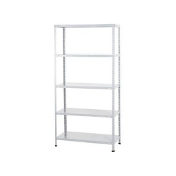 Estanteria metalica ar storage 180x90x40 cm 5 estantes 80 kg por estante color blanco