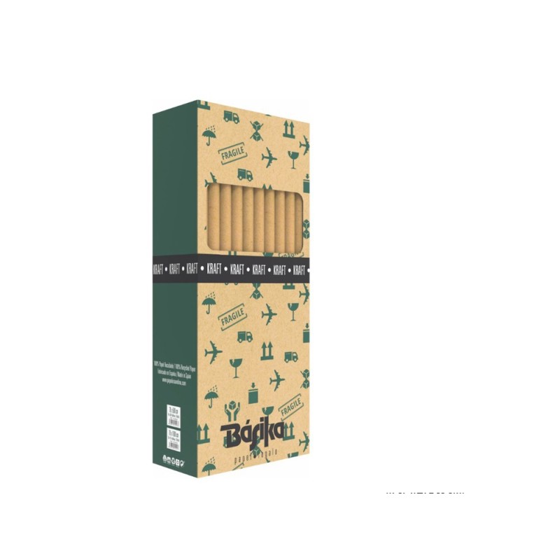 Papel de regalo basika kraft liso rollo ancho 70 cm longitud 2 mt gramaje 50 gr Papel de regalo basika kraft liso rollo ancho 70 cm longitud 2 mt gramaje 50 gr