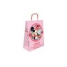 Bolsa para regalo basika papel celulosa 90 gr minnie con asa retorcida tamaño s 240x100x320mm