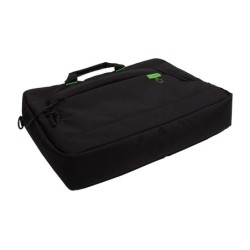 Maletin para portatil q-connect 17,2\ negro 1 asa 2 bolsillos exteriores polietileno reciclado