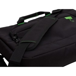 Maletin para portatil q-connect 17,2\ negro 1 asa 2 bolsillos exteriores polietileno reciclado