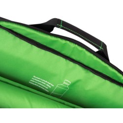 Maletin para portatil q-connect 17,2\ negro 1 asa 2 bolsillos exteriores polietileno reciclado