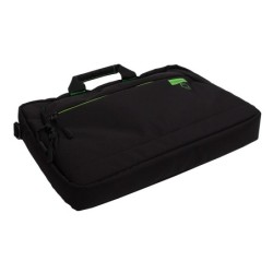 Maletin para portatil q-connect 15,6\ negro 1 asa 2 bolsillos exteriores polietileno reciclado