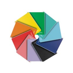 Cuaderno espiral liderpapel a5 micro witty tapa dura 120h 90gr horizontal 8mm 5 bandas 6 taladros colores surtidos