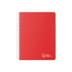 Cuaderno espiral liderpapel a5 micro witty tapa dura 120h 90gr horizontal 8mm 5 bandas 6 taladros colores surtidos