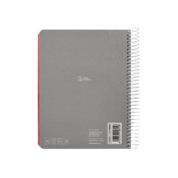 Cuaderno espiral liderpapel a5 micro witty tapa dura 120h 90gr horizontal 8mm 5 bandas 6 taladros colores surtidos