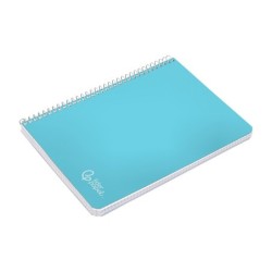 Cuaderno espiral liderpapel din a5 witty tapa dura 80h 90gr cuadro 4mm con margen color azul