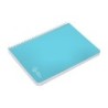 Cuaderno espiral liderpapel din a5 witty tapa dura 80h 90gr cuadro 4mm con margen color azul