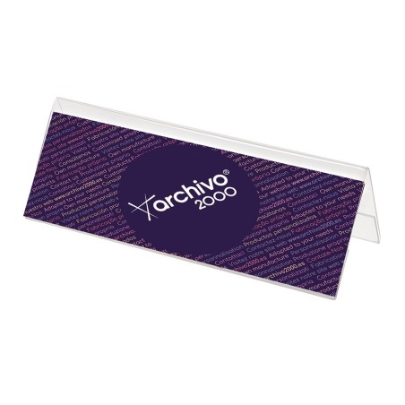 Identificador sobremesa archivo 2000 pet flexible 100%reciclable din a4 transparente85x300x102 mm (pack/10)