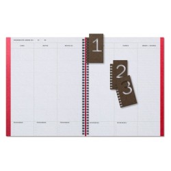Cuaderno aula planner additio din a4 160 paginas plan anual y mensual con programacion y evaluacion