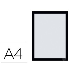 Marco porta anuncios nobo din a4 marco magnetico autoadhesivo color negro pack de 2 unidades