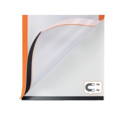 Marco porta anuncios nobo din a4 marco magnetico autoadhesivo color naranja pack de 2 unidades