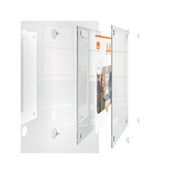 Marco porta anuncios nobo acrilico transparente mural removible din a3 sin marco 348x24x471 mm