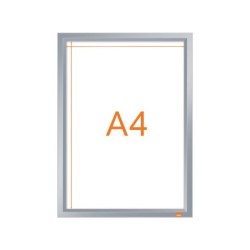 Marco porta anuncios nobo impression pro din a4 marco de clip aluminio 235x13x325 mm