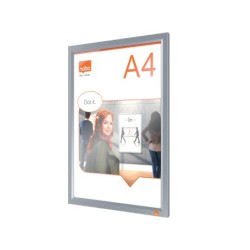 Marco porta anuncios nobo impression pro din a4 marco de clip aluminio 235x13x325 mm