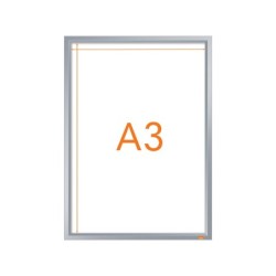 Marco porta anuncios nobo impression pro din a3 marco de clip aluminio 320x17x445 mm