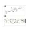 Pizarra blanca nobo modular sin marco acero magnetica 600x450 mm