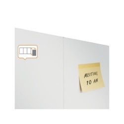 Pizarra blanca nobo infinity sin marco acero lacado magnetico 1200x900 mm