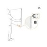 Pizarra blanca nobo infinity sin marco acero lacado magnetico 1200x900 mm