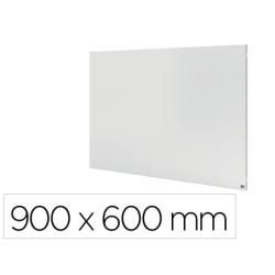 Pizarra blanca nobo infinity sin marco acero lacado magnetico 900x600 mm
