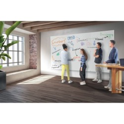 Pizarra blanca nobo infinity sin marco acero lacado magnetico 900x600 mm