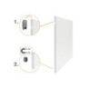 Pizarra blanca nobo infinity sin marco acero lacado magnetico 900x600 mm
