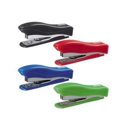 Grapadora petrus liliput 200 recycle capacidad 12 hojas  caja grapas 23/6 colores surtidos