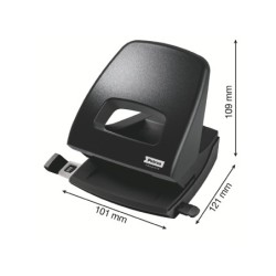 Taladrador petrus 85 recycle negro capacidad 25 hojas