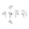 Auricular daewoo tws in-ear bluetooth 5.3 con estuche de carga usb tipo-c autonomia 6 horas color blanco