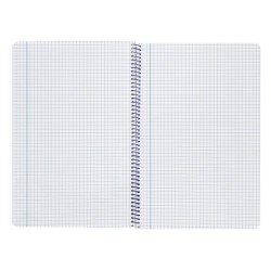 Cuaderno espiral liderpapel din a4 smart tapa blanda 80h 75gr cuadro 4mm con margen color verde