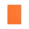 Cuaderno espiral liderpapel din a4 pautaguia tapa plastico80h 90gr cuadro pautado 4mm con margen color naranja