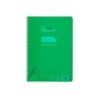 Cuaderno espiral liderpapel din a4 pautaguia tapa plastico80h 90gr cuadro pautado 4mm con margen color verde