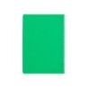 Cuaderno espiral liderpapel din a4 pautaguia tapa plastico80h 90gr cuadro pautado 4mm con margen color verde