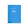 Cuaderno espiral liderpapel din a4 pautaguia tapa plastico80h 90gr cuadro pautado 4mm con margen color azul