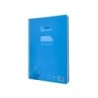 Cuaderno espiral liderpapel din a4 pautaguia tapa plastico80h 90gr cuadro pautado 4mm con margen color azul