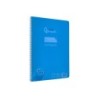 Cuaderno espiral liderpapel din a4 pautaguia tapa plastico80h 90gr cuadro pautado 4mm con margen color azul
