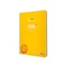 Cuaderno espiral liderpapel din a4 pautaguia tapa plastico80h 90gr cuadro pautado 4mm con margen color amarillo