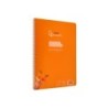 Cuaderno espiral liderpapel din a4 pautaguia tapa plastico80h 90gr cuadro pautado 3mm con margen color naranja