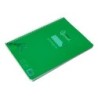 Cuaderno espiral liderpapel din a4 pautaguia tapa plastico 80h 90gr cuadro pautado 3mm con margen color verde