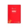 Cuaderno espiral liderpapel din a4 pautaguia tapa plastico80h 90gr cuadro pautado 3mm con margen color rojo