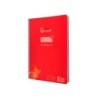Cuaderno espiral liderpapel din a4 pautaguia tapa plastico80h 90gr cuadro pautado 3mm con margen color rojo