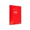 Cuaderno espiral liderpapel din a4 pautaguia tapa plastico80h 90gr cuadro pautado 3mm con margen color rojo
